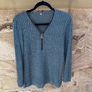 Zippered sweater